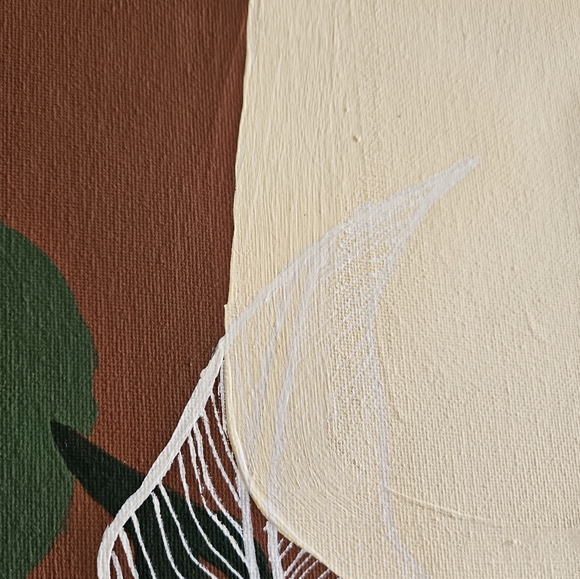 Original hand painted neutral art painting - Picture 7 of 8